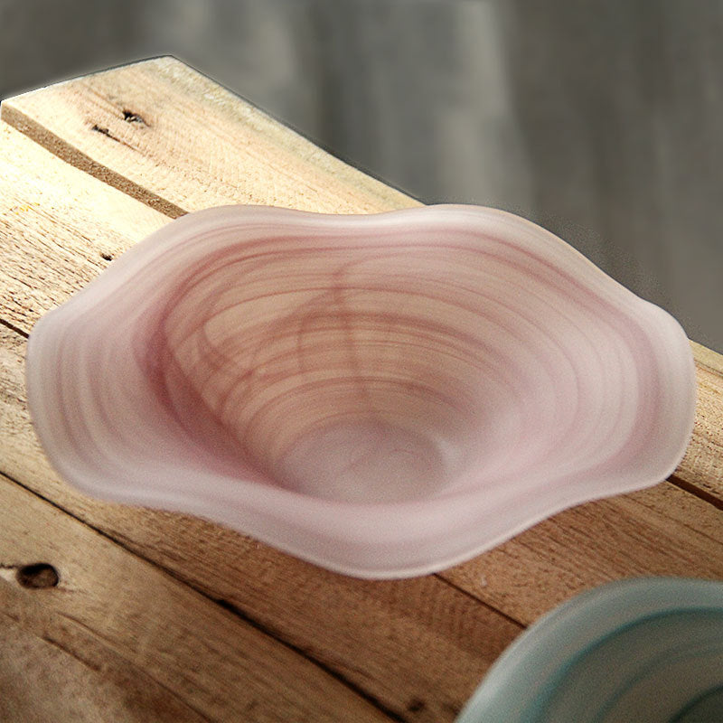 Glass Round Fruit Salad Bowl