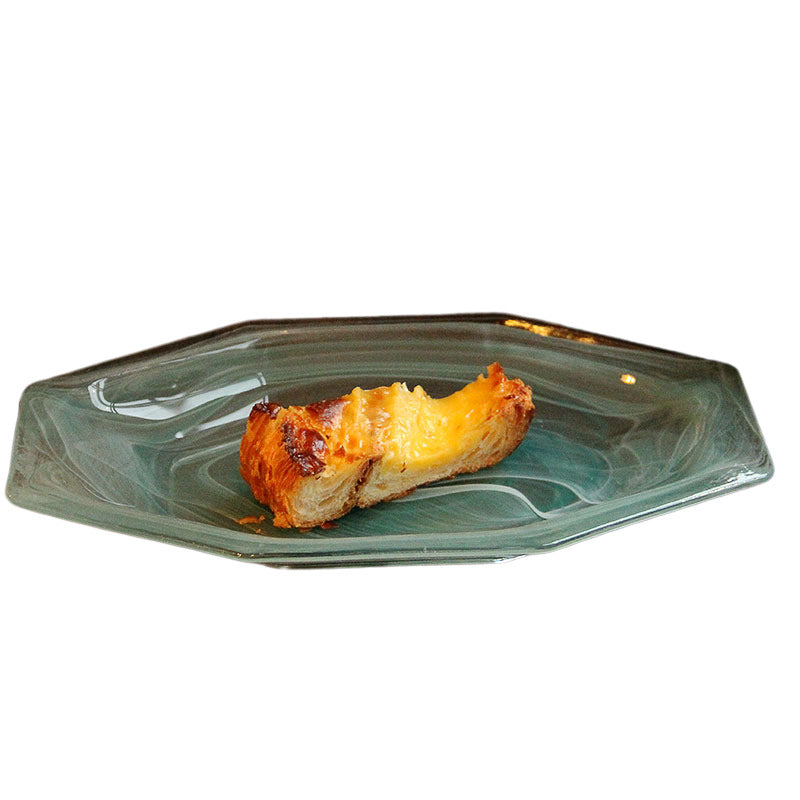 Irregular Glass Serving Plate