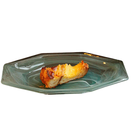 Irregular Glass Serving Plate