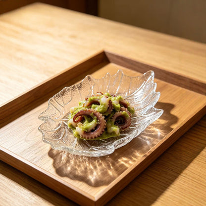 Floral Glass Fruit Decorative Plate