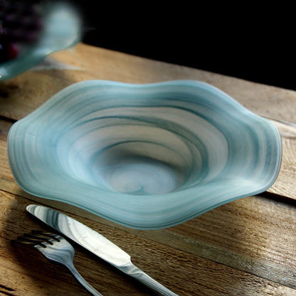 Glass Round Fruit Salad Bowl