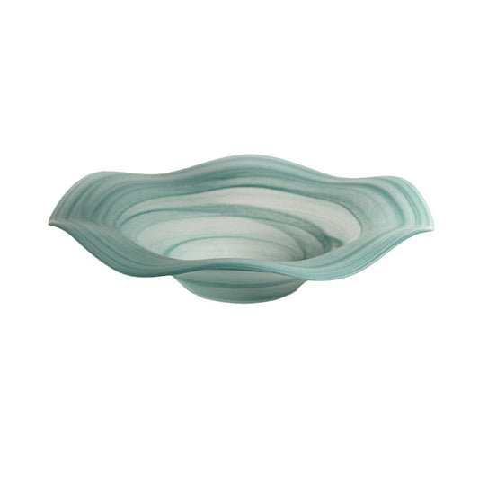 Glass Round Fruit Salad Bowl