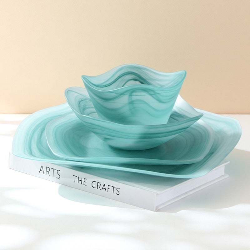 Woju Crafts Clear Glass Fruit Bowl