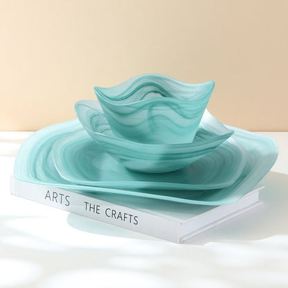 Woju Crafts Clear Glass Fruit Bowl