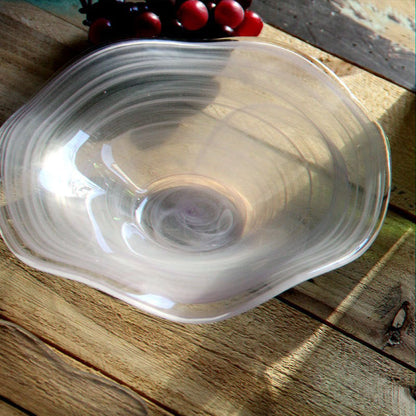Glass Round Fruit Salad Bowl