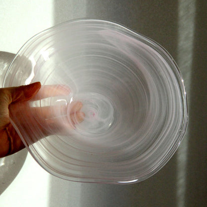 Glass Round Fruit Salad Bowl