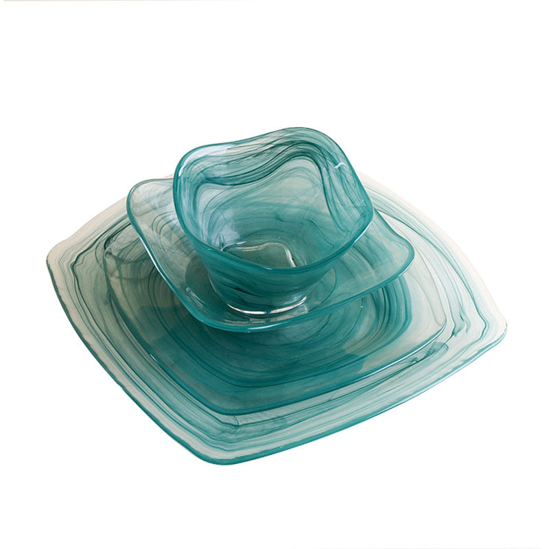 Woju Crafts Clear Glass Fruit Bowl