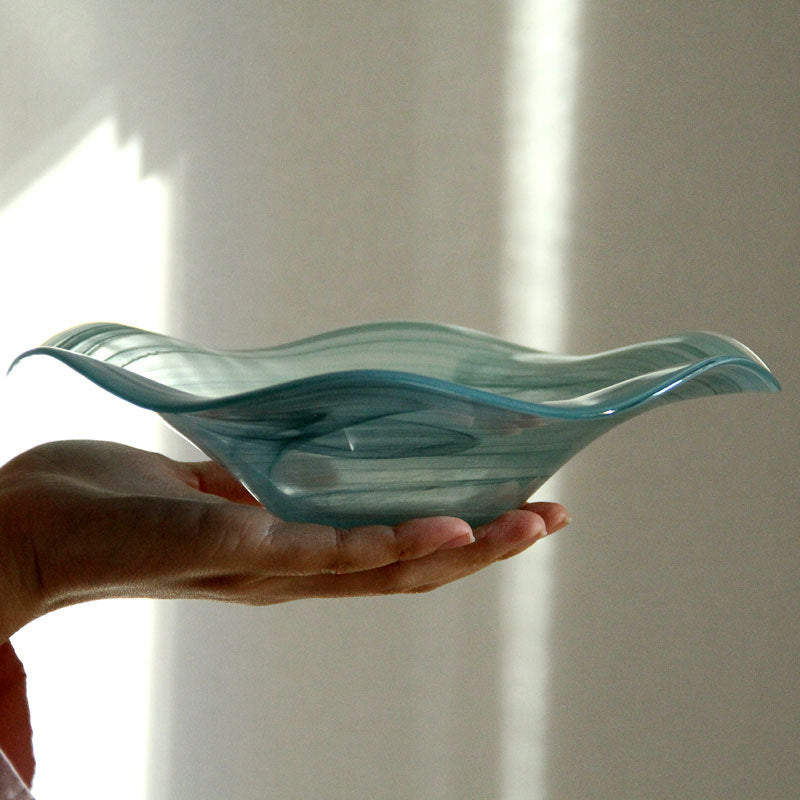 Glass Round Fruit Salad Bowl