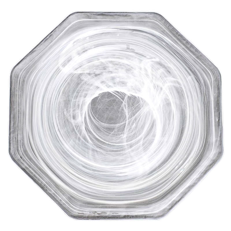 Irregular Glass Octagon Plate