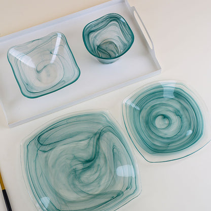Woju Crafts Clear Glass Fruit Bowl