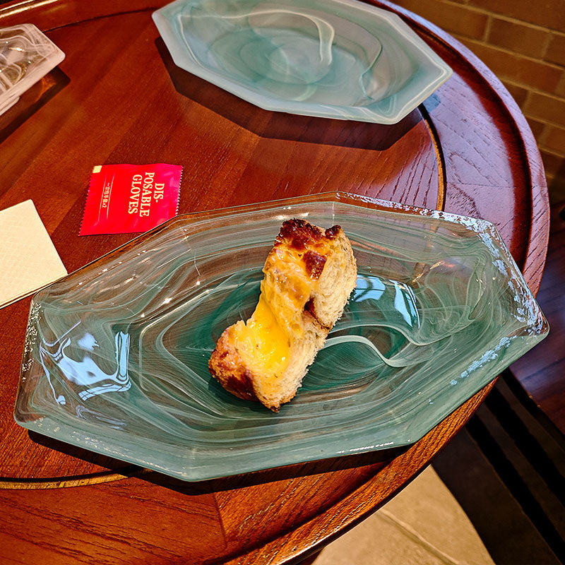 Irregular Glass Serving Plate