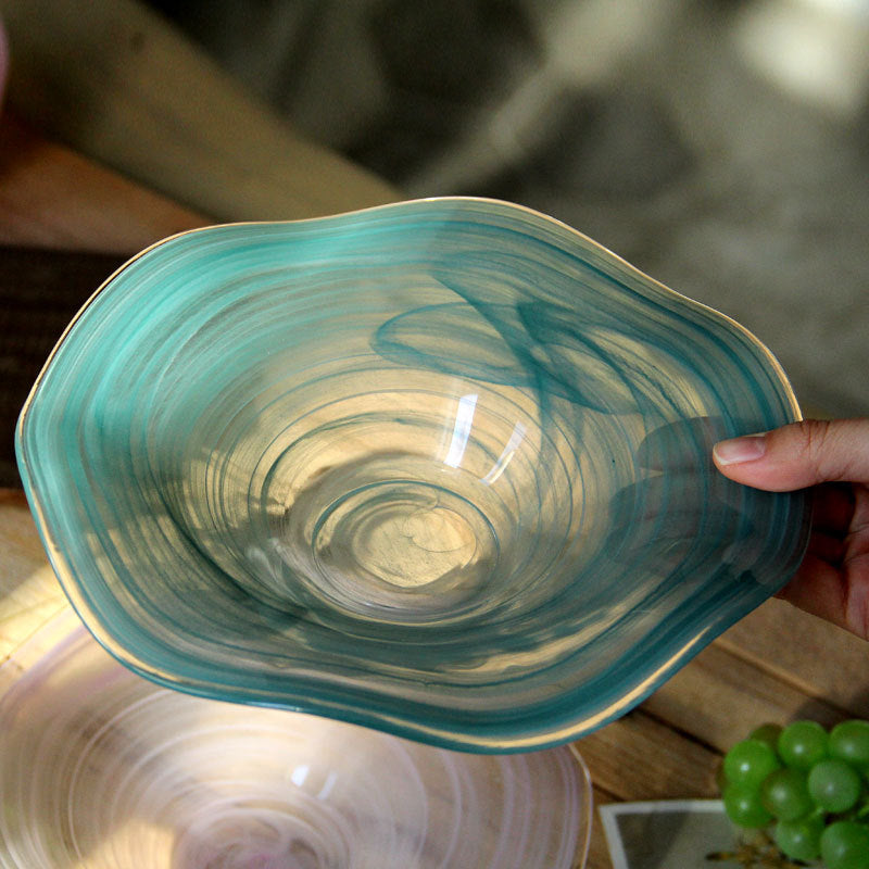 Glass Round Fruit Salad Bowl