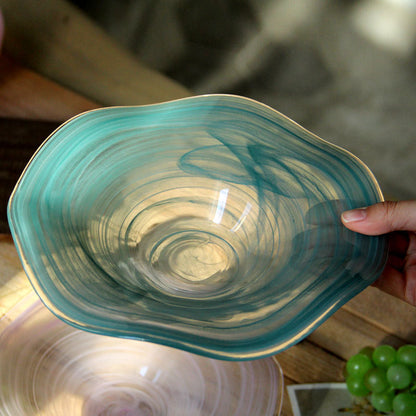 Glass Round Fruit Salad Bowl