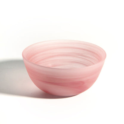 Glass Round Fruit Salad Bowl