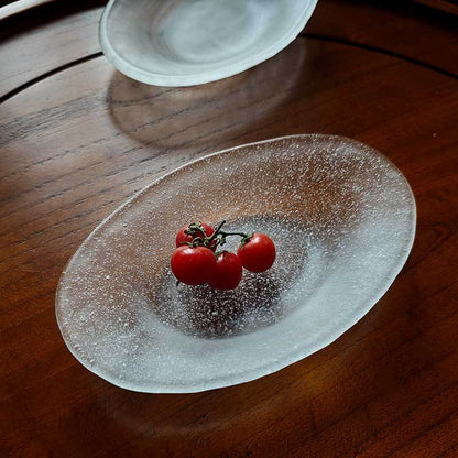 Glass Oval Fruit Plate
