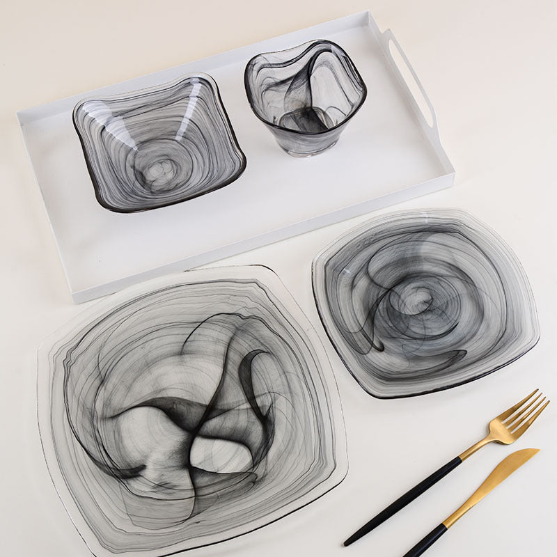 Woju Crafts Clear Glass Fruit Bowl