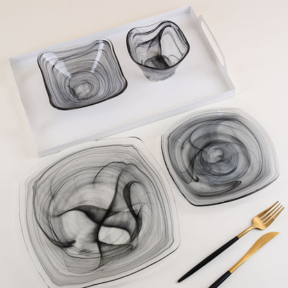 Woju Crafts Clear Glass Fruit Bowl