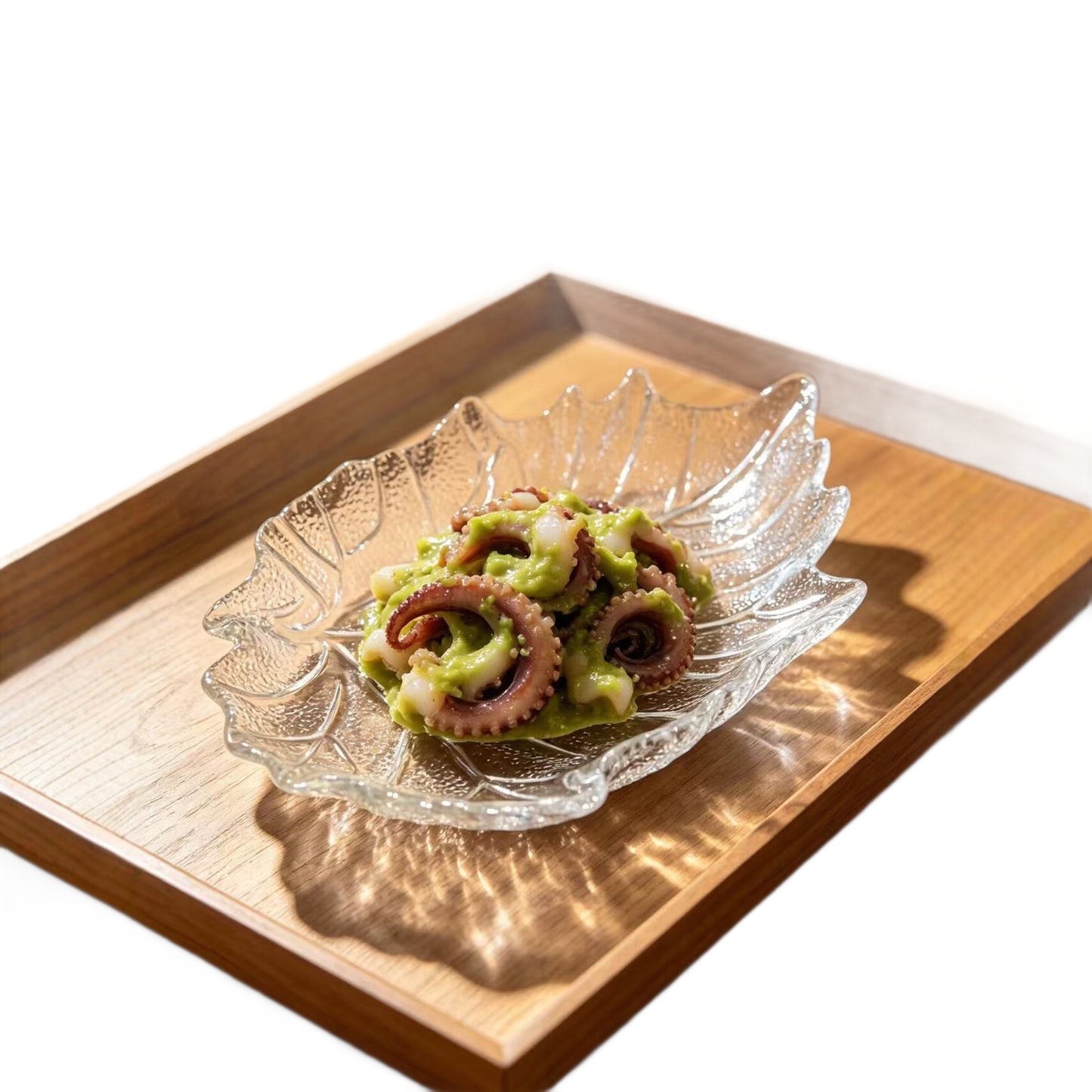 Floral Glass Fruit Decorative Plate