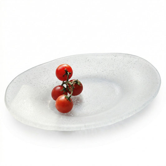 Glass Oval Fruit Plate