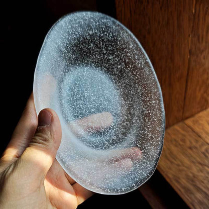 Glass Oval Fruit Plate