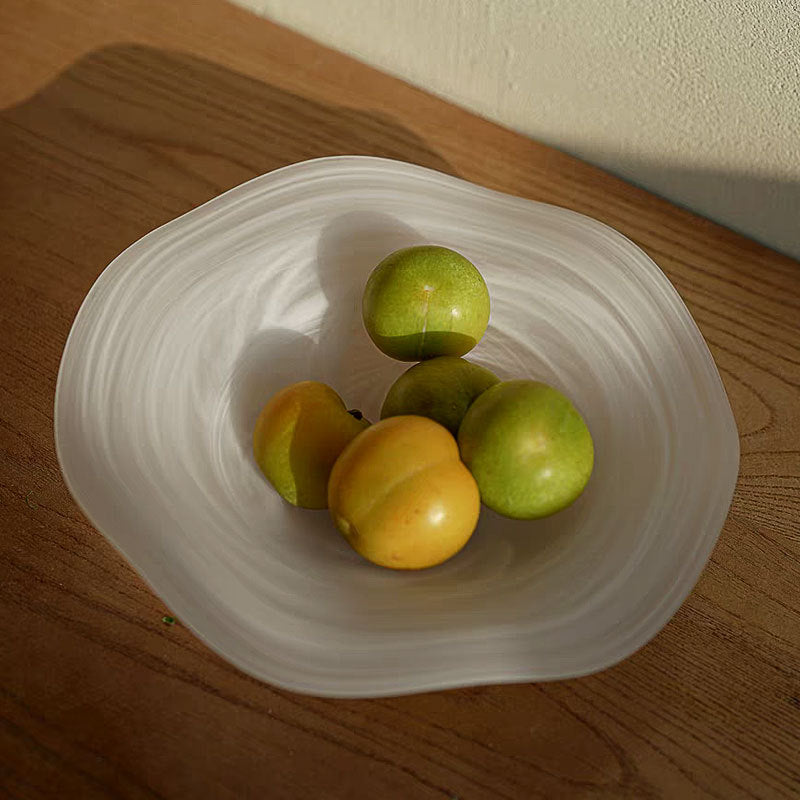 Glass Round Fruit Salad Bowl