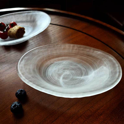 Glass Oval Fruit Plate