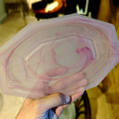 Irregular Glass Serving Plate